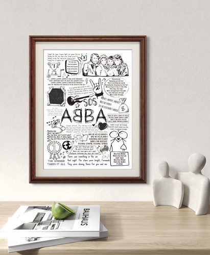Abba poster - poster., music